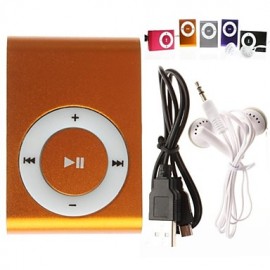 Mini Clip Plug-In Micro SD Card TF Card Reader MP3 Music Player (Assorted Colors)