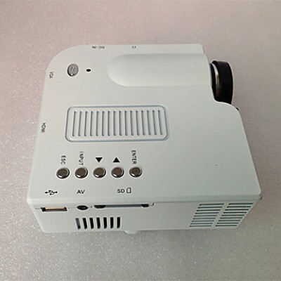 Mini LED Projector 400Lumen 320x240 with VGA USB SD HDMI  