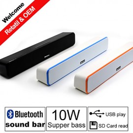 Stereo Wireless Bluetooth Power Sound Bar Speakers 2.0 HIFI Portable for/ 
