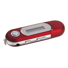 4GB Portable MP3 Player with FM Function/USB 2.0 (Red)