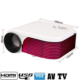1080P Multimedia LED Projector Home Cinema Theater HD PC AV/VGA/USB/HDMI/TV  