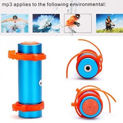 4GB Waterproof Swimming Diving Underwater Sports MP3 Player with FM Radio and Earphone