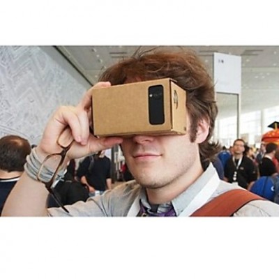 DIY Cardboard Virtual Reality 3D Glasses for iPhone 6 Plus / Samsung Galaxy Note 4 / Note 3/ LG G3 / Nokia / MOTO  